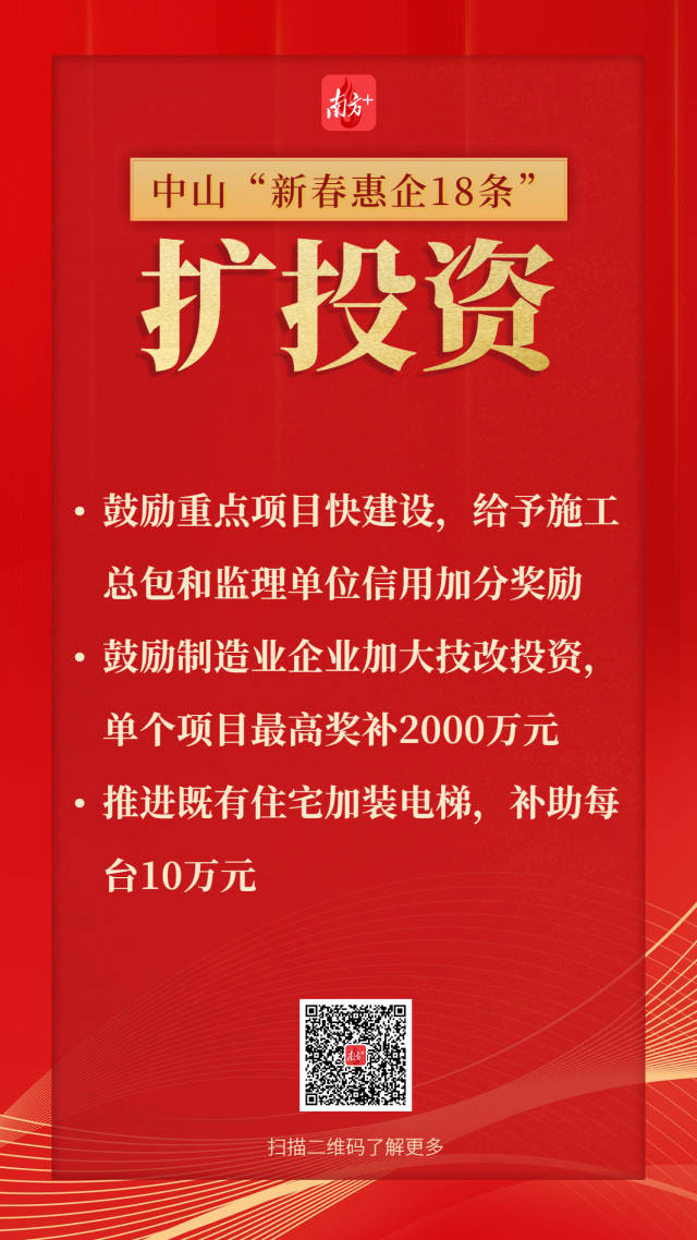 中山市人民政府印發實施《中山市“拼經濟、穩增長”新春惠企政策》。  南方+ 王浩宇 制圖
