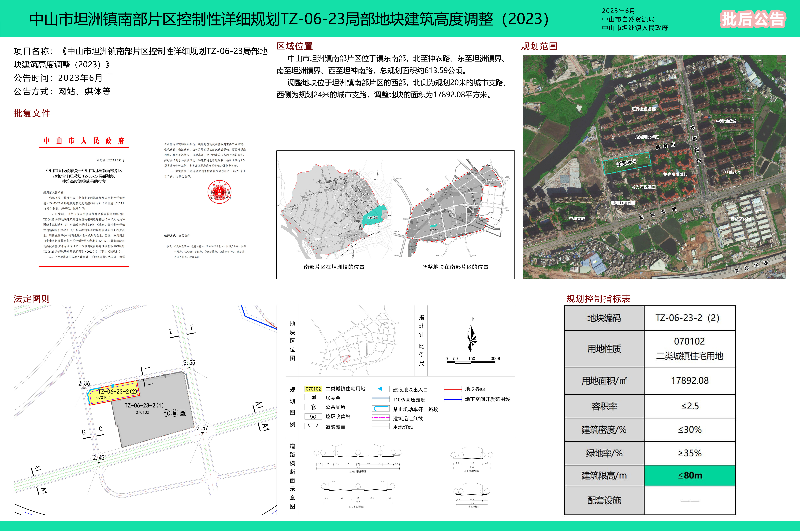 附件：《中山市坦洲鎮南部片區控制性詳細規劃TZ-06-23局部地塊建筑高度調整（2023）》批后公告.jpg
