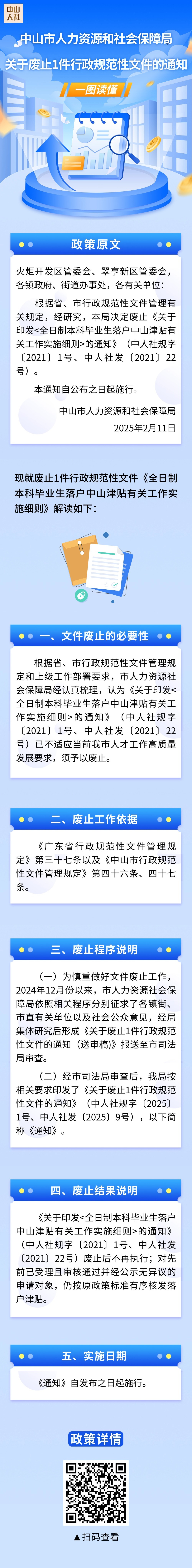 3.《中山市人力資源和社會保障局關于廢止1件行政規范性文件的通知》一圖讀懂.jpg