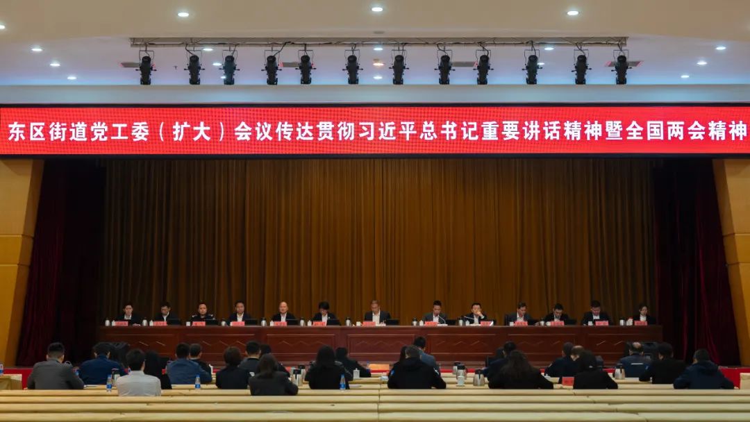 東區街道召開黨工委（擴大）會議傳達學習習近平總書記在全國兩會上的重要講話精神和全國兩會精神