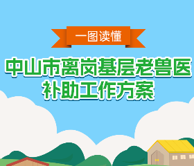 【圖解】《中山市離崗基層老獸醫補助工作方案》