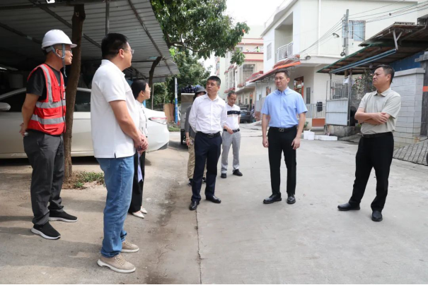 市農業農村局領導到三角鎮實地調研農房風貌提升工作